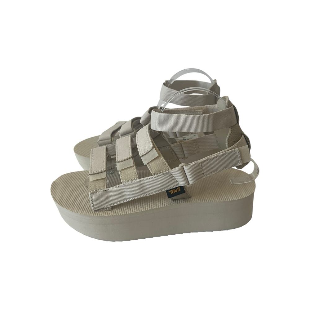 Teva Flatform Mevia Sandals In Birch Size 10 - Picture 3 of 11
